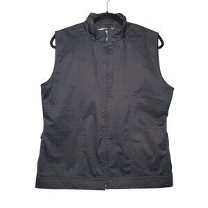 Nike Golf Clima-Fit Vest Women's XL Black Full-Zip Windbreaker Pockets Outdoors